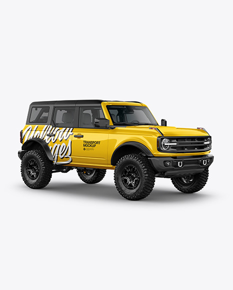 Off-Road SUV Mockup - Half Side View