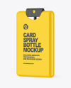 Glossy Card Spray Bottle Mockup Glossy Card Spray Bottle Mockup
