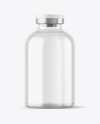 Clear Glass Medical Bottle Mockup