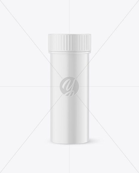 Matte Plastic Pills Bottle Mockup