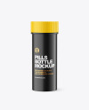 Matte Plastic Pills Bottle Mockup