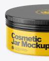 Glossy Cosmetic Jar Mockup