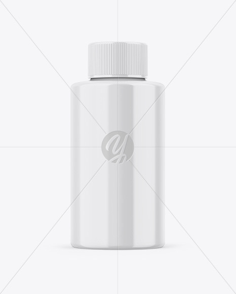 Glossy Bottle Mockup