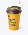 Matte Paper Coffee Cup Mockup