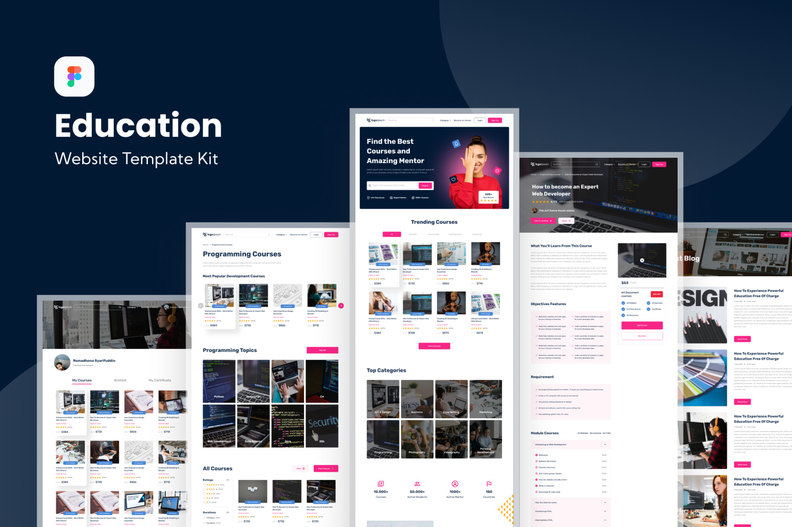 Education Website Template Kit