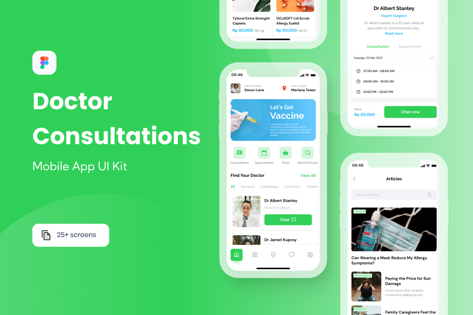 Doctor Consultations Mobile UI Kit Doctor Consultations Mobile UI Kit