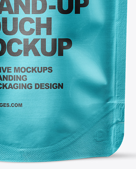 Metallic Stand-up Pouch Mockup