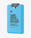 Matte Card Spray Bottle Mockup Matte Card Spray Bottle Mockup