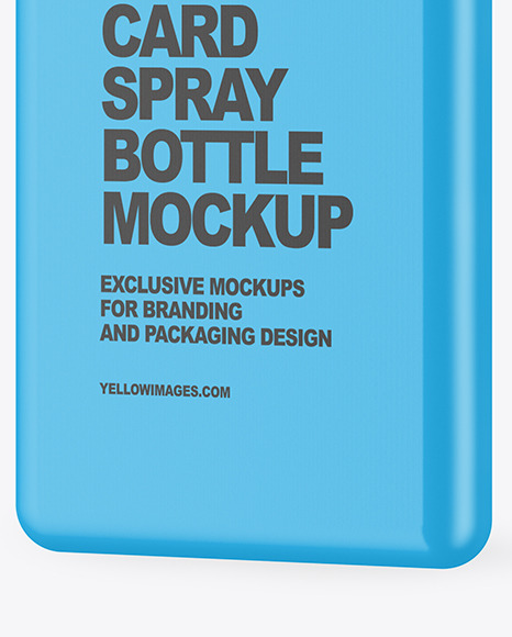 Matte Card Spray Bottle Mockup