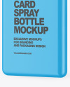 Matte Card Spray Bottle Mockup Matte Card Spray Bottle Mockup