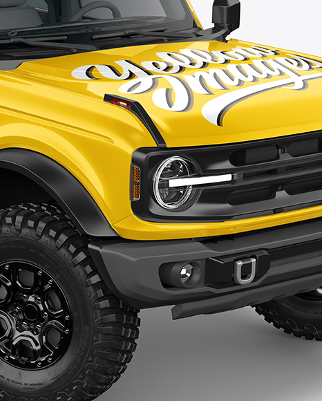 Off-Road SUV Mockup - Half Side View