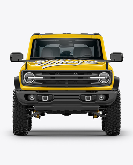 Off-Road SUV Mockup - Front View