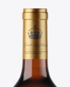 Amber Glass White Wine Bottle Mockup