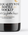Amber Glass White Wine Bottle Mockup