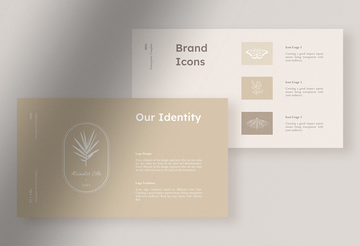 Cilla Minimalist Brand Guideline PPT Cilla Minimalist Brand Guideline PPT