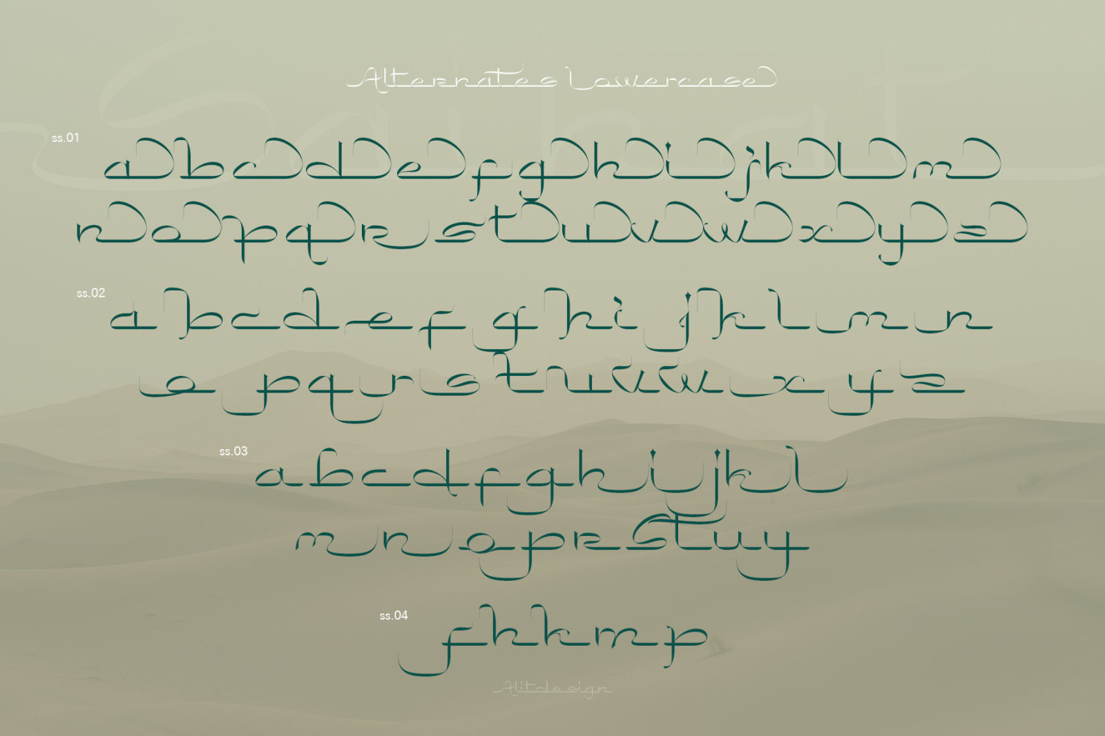 Saihat Arabic Typeface