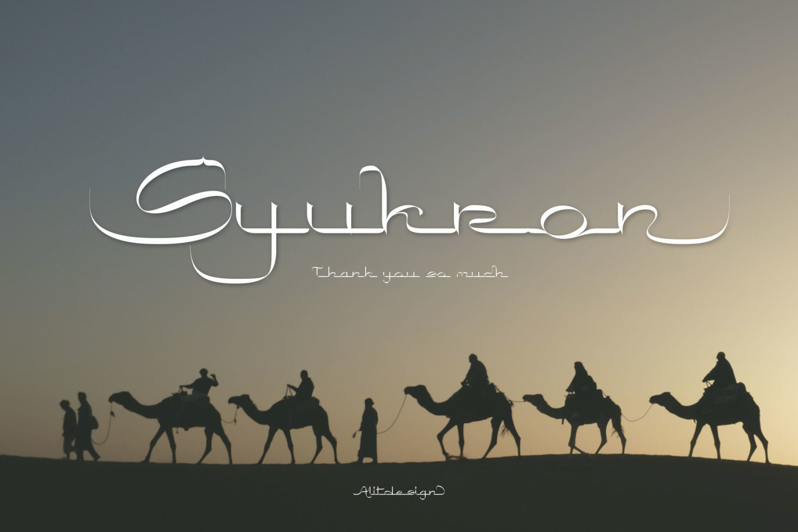 Saihat Arabic Typeface