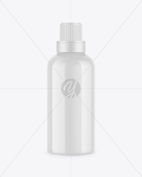 Glossy Plastic Bottle Mockup