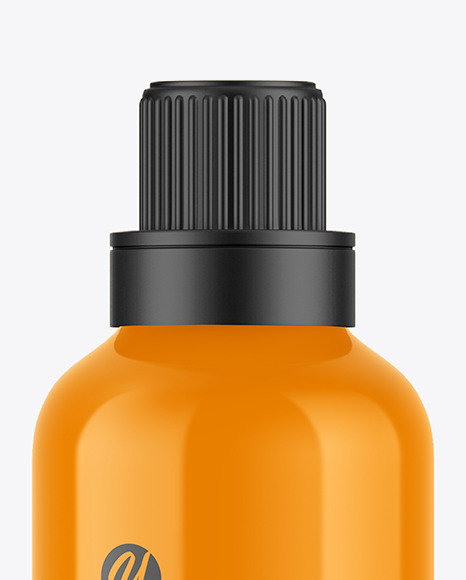 Glossy Plastic Bottle Mockup