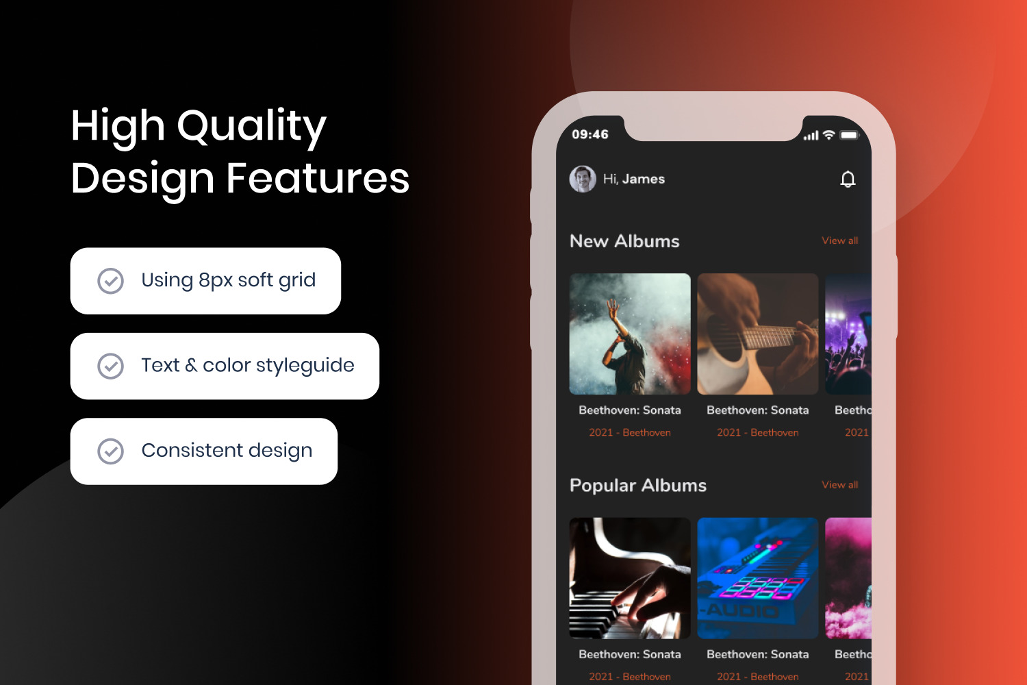 Classica - Music Mobile UI Kit