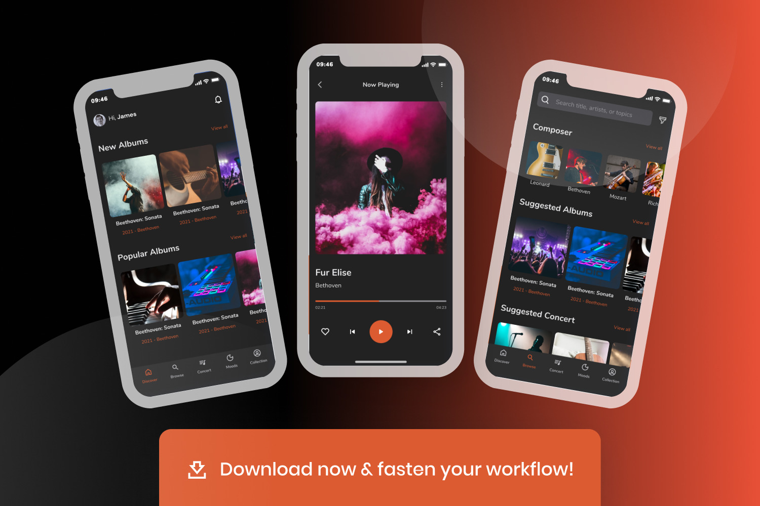 Classica - Music Mobile UI Kit Classica - Music Mobile UI Kit