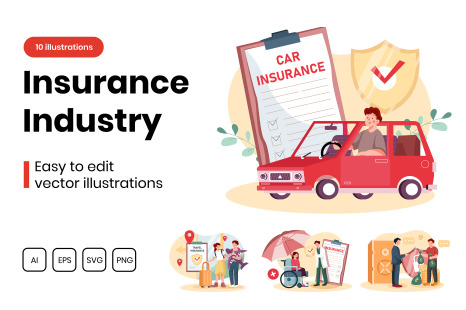 M304_ Insurance Agent Illustrations - Life insurance