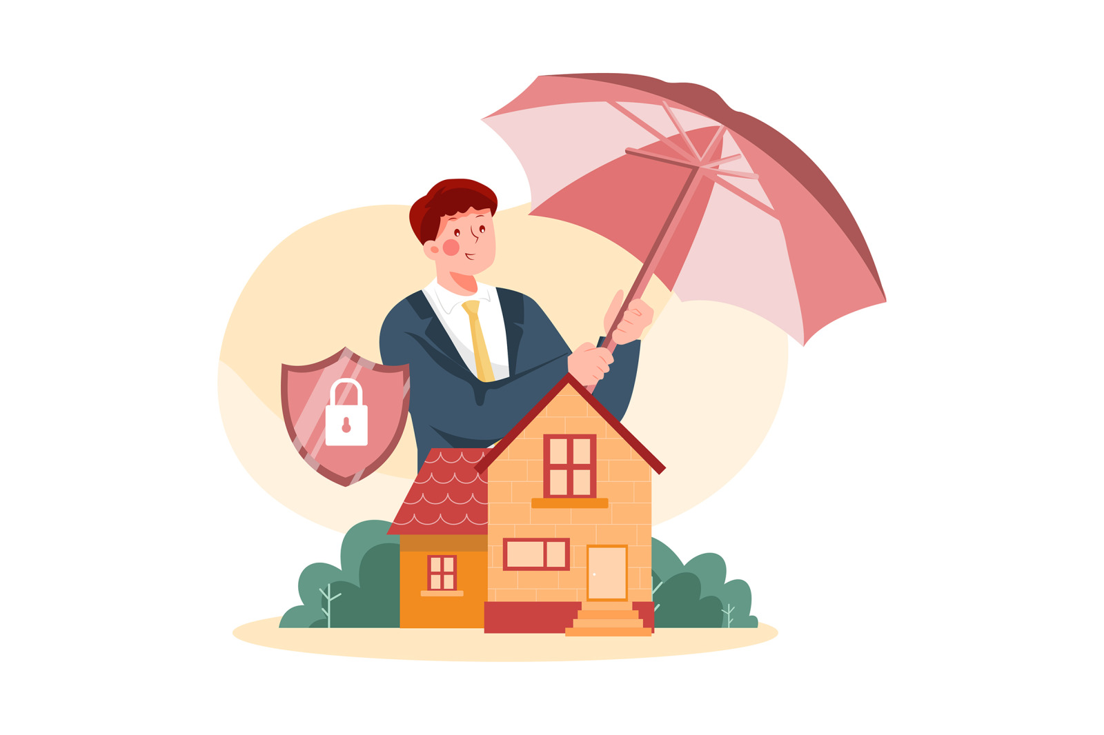 M304_ Insurance Agent Illustrations