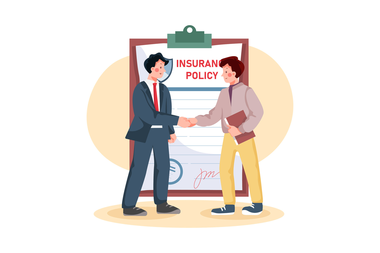 M304_ Insurance Agent Illustrations