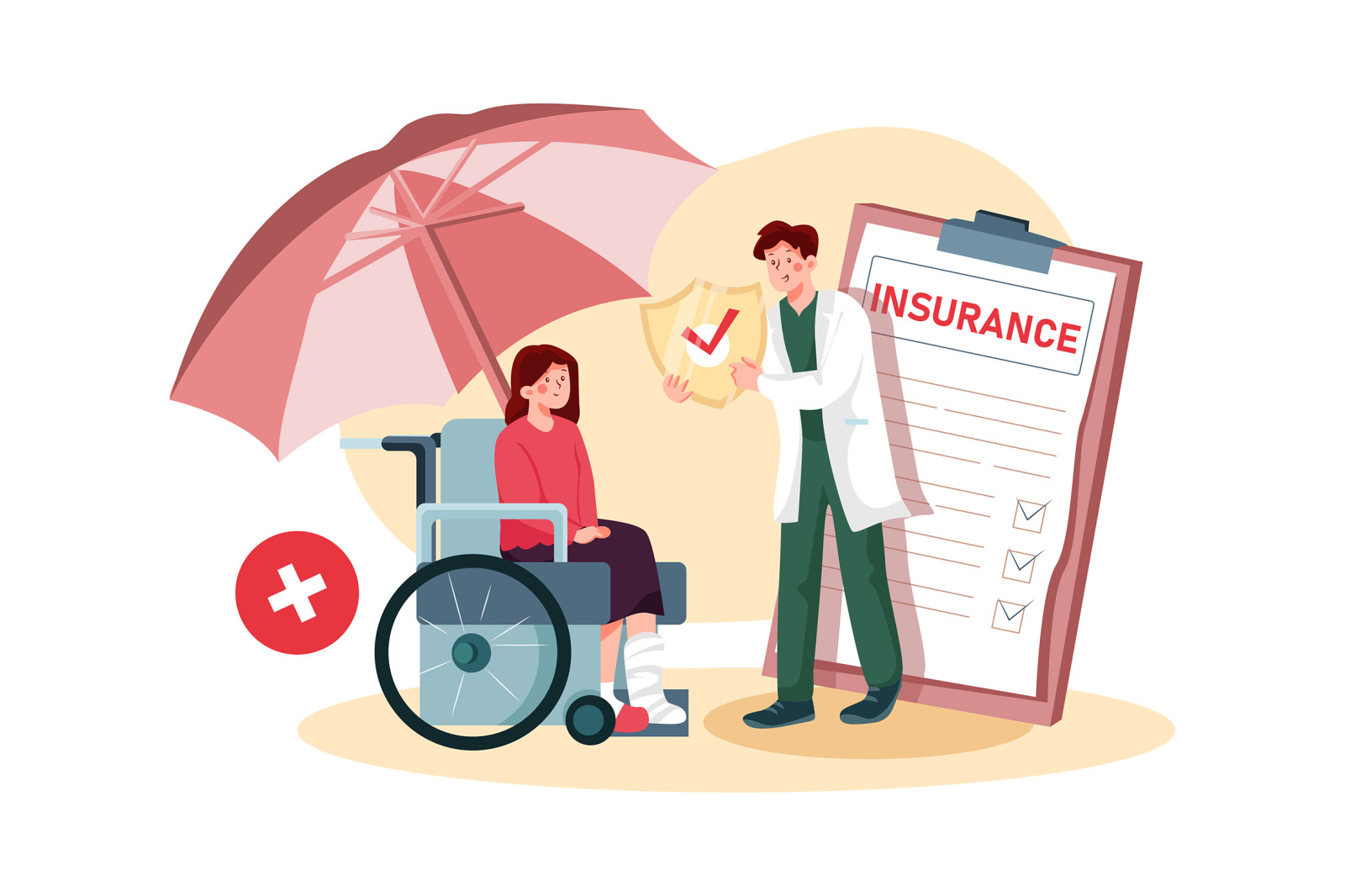 M304_ Insurance Agent Illustrations