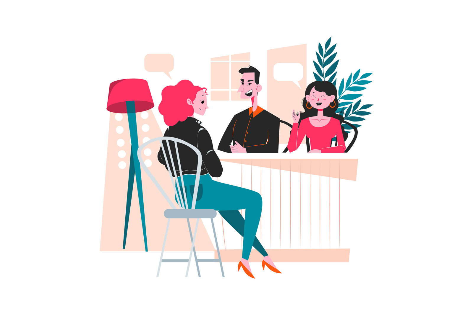 M298_ Job Interview Illustrations