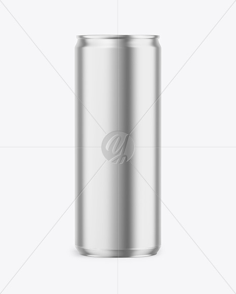 330ml Matte Metallic Drink Can Mockup