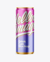 330ml Matte Metallic Drink Can Mockup