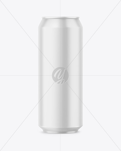 500ml Matte Drink Can Mockup