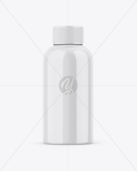 Glossy Bottle Mockup