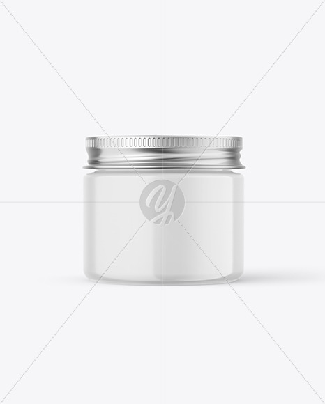 60ml Glossy Jar w/ Metallic Cap Mockup