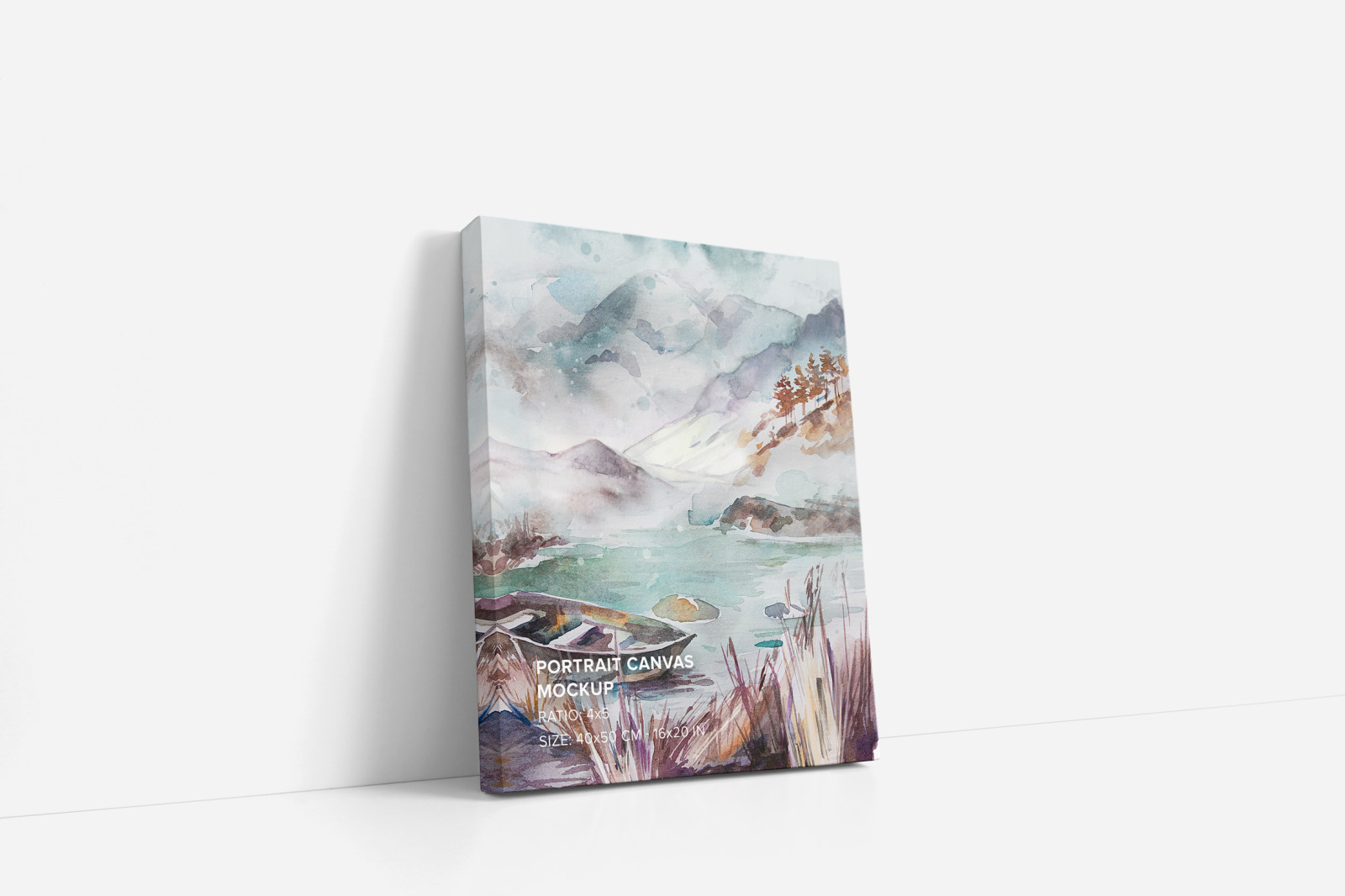 Portrait Canvas Ratio 4x5 Mockup Set Portrait Canvas Ratio 4x5 Mockup Set