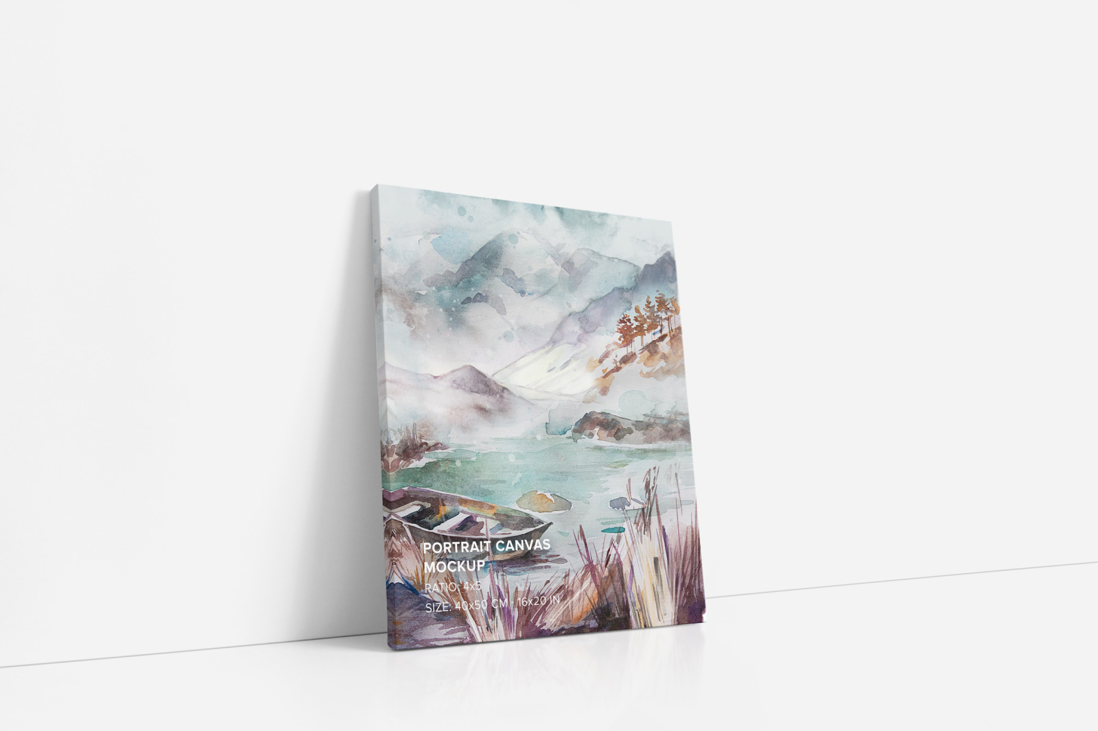 Portrait Canvas Ratio 4x5 Mockup Set Portrait Canvas Ratio 4x5 Mockup Set