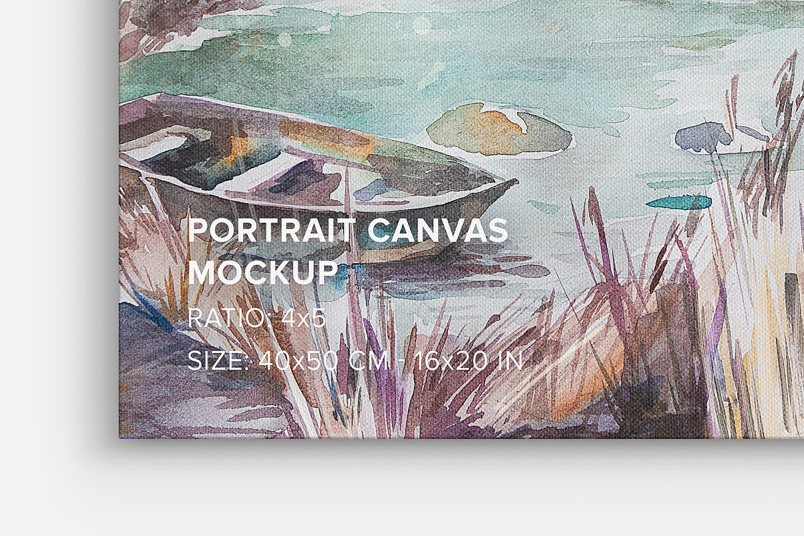 Portrait Canvas Ratio 4x5 Mockup Set Portrait Canvas Ratio 4x5 Mockup Set