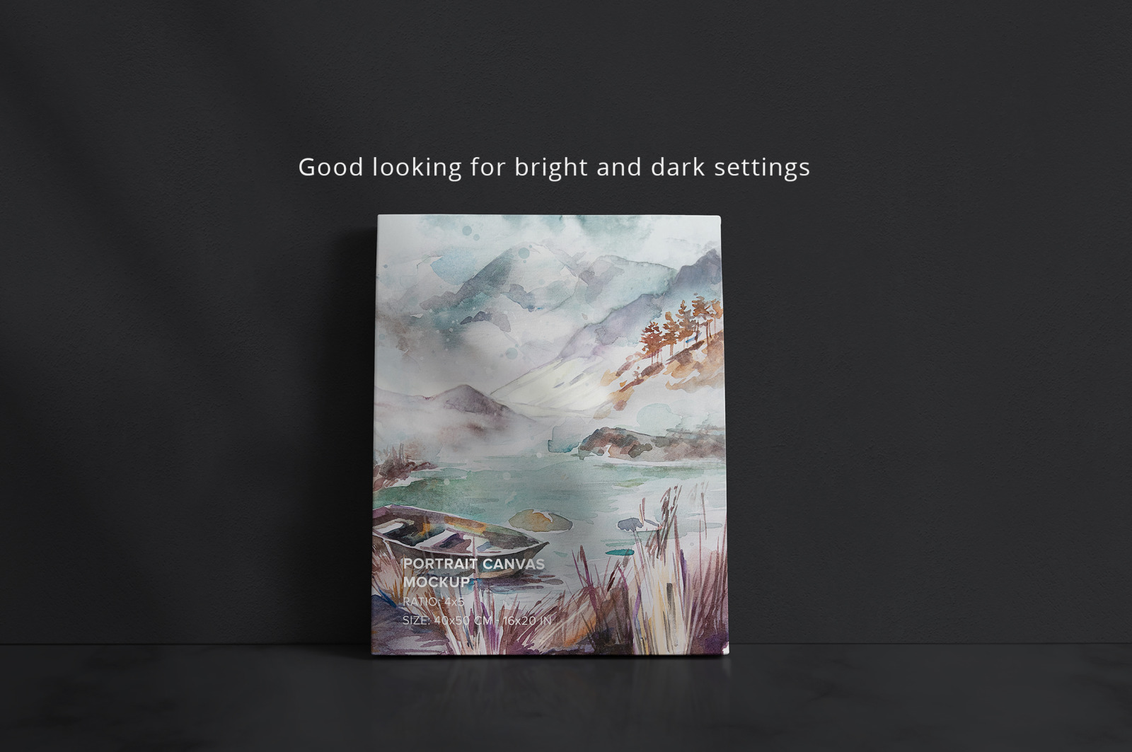 Portrait Canvas Ratio 4x5 Mockup Set Portrait Canvas Ratio 4x5 Mockup Set