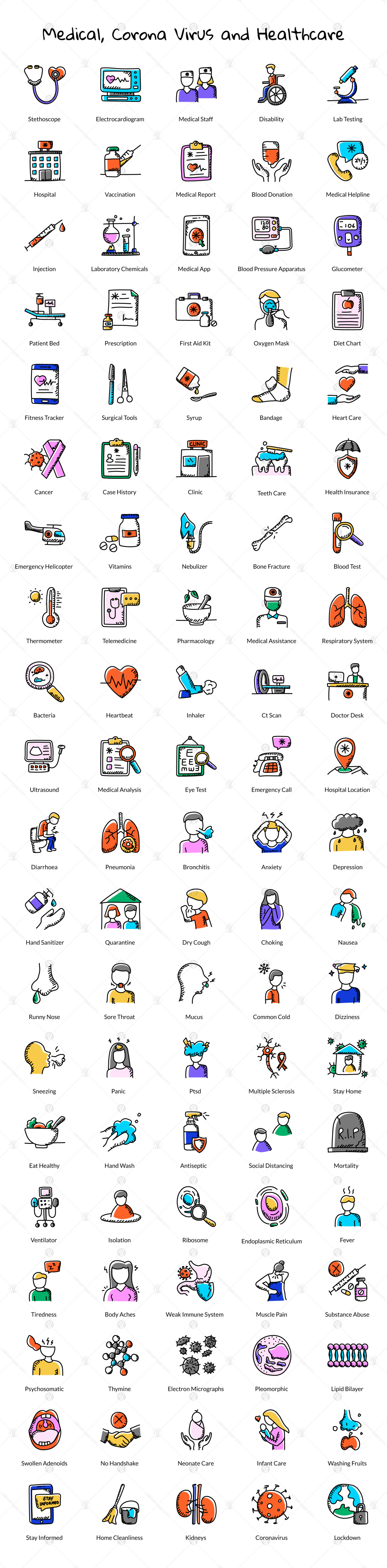 500 Doodle Icons