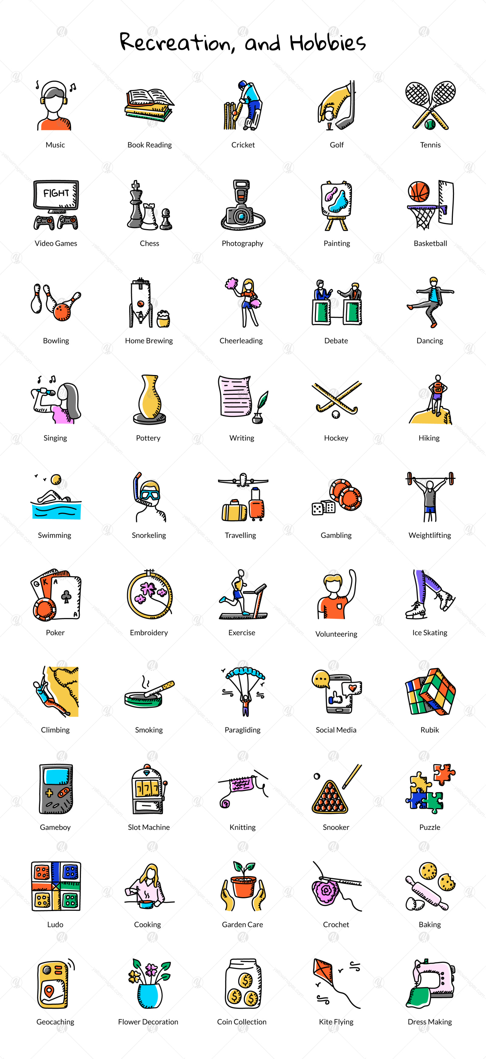 500 Doodle Icons