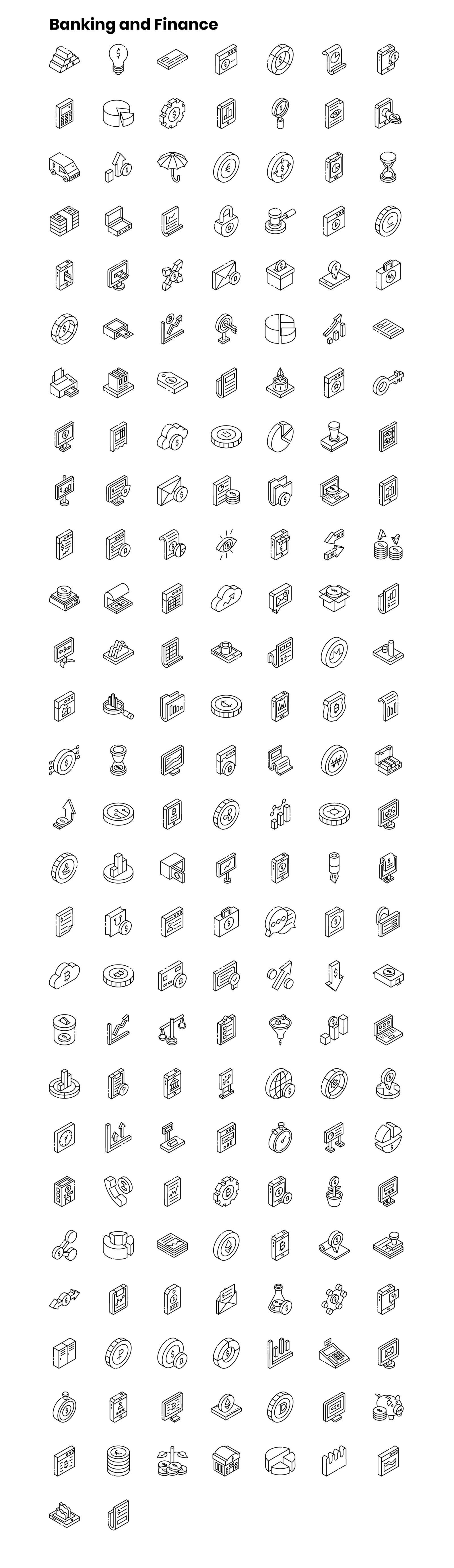 2000+ Isometric Icons Set 2000+ Isometric Icons Set