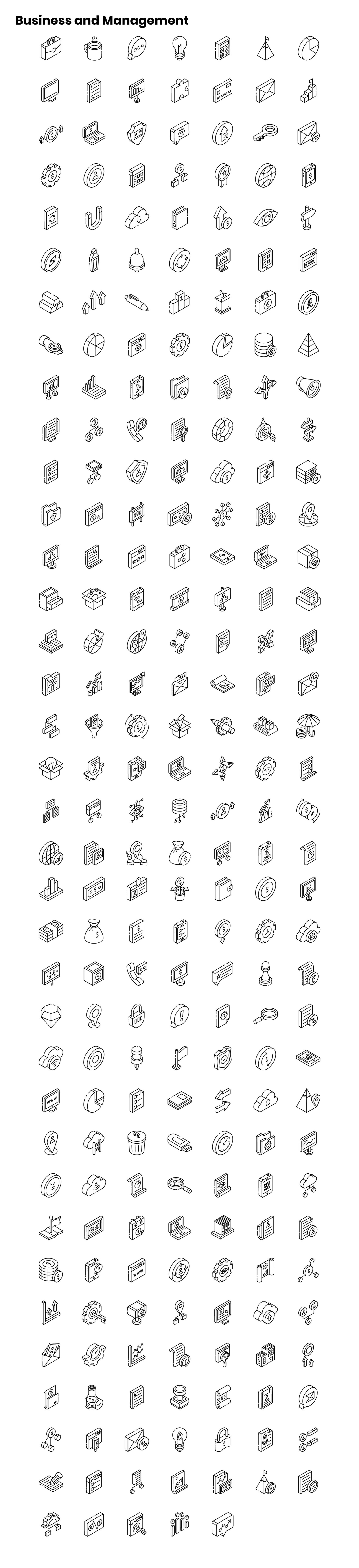 2000+ Isometric Icons Set 2000+ Isometric Icons Set
