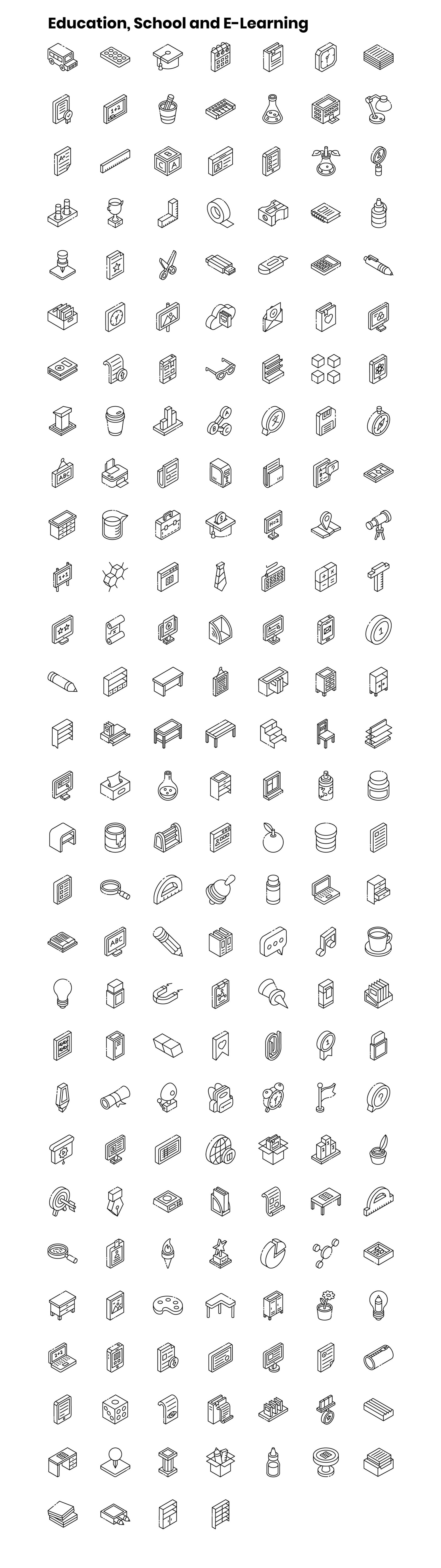 2000+ Isometric Icons Set