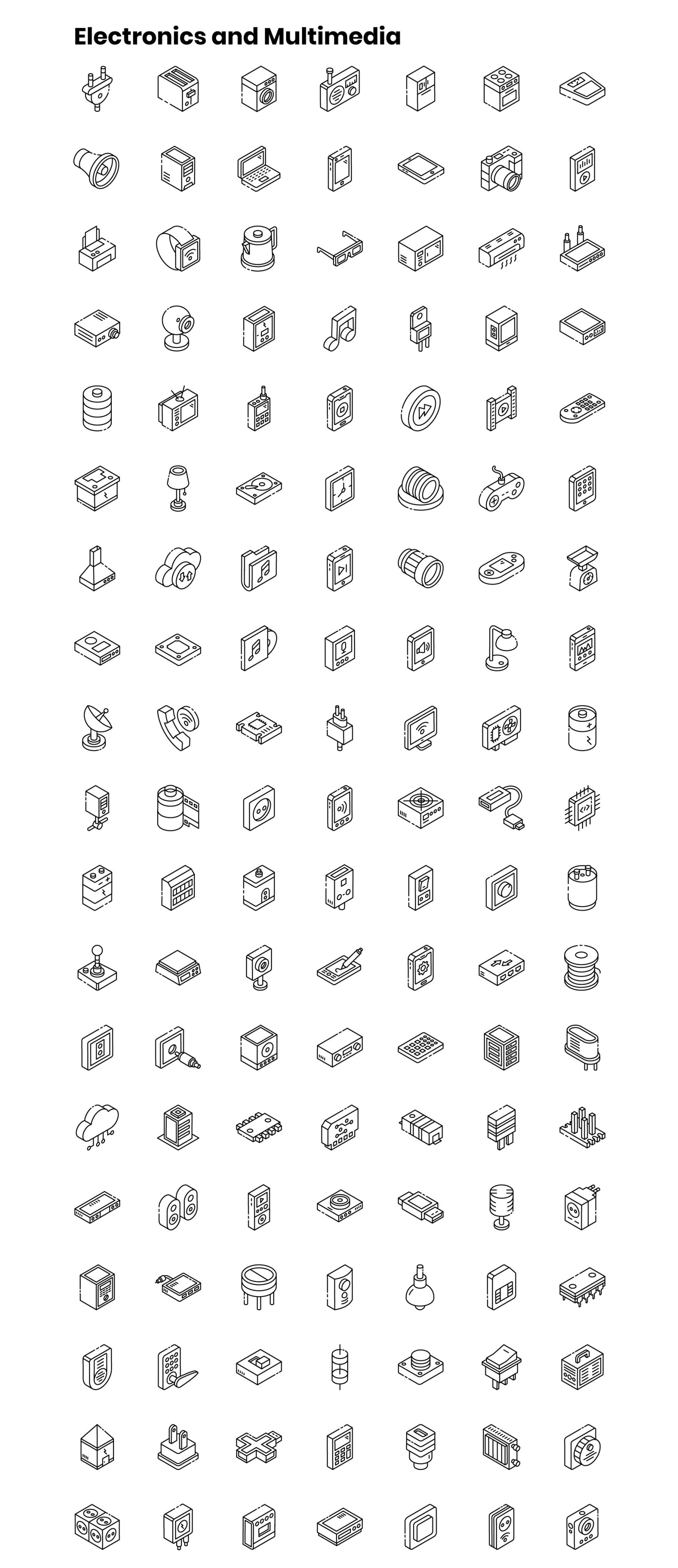 2000+ Isometric Icons Set 2000+ Isometric Icons Set