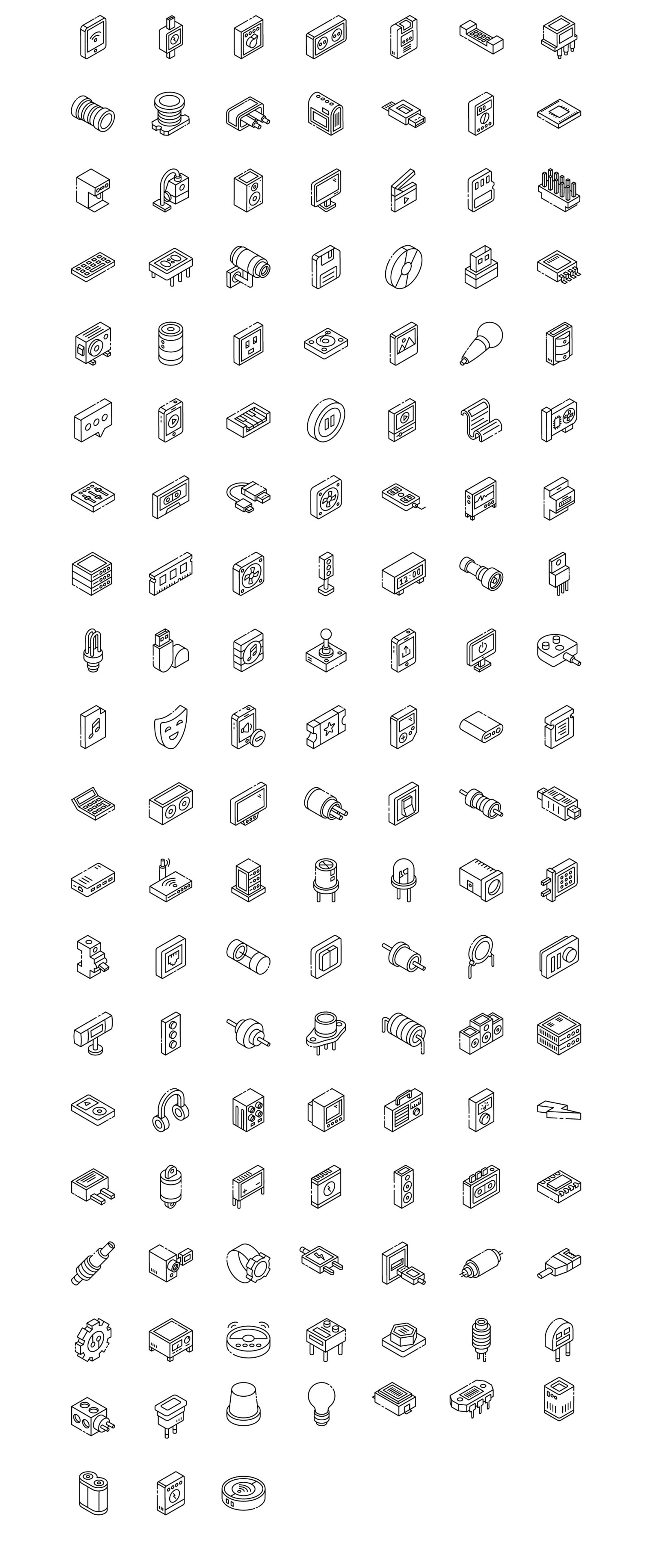 2000+ Isometric Icons Set