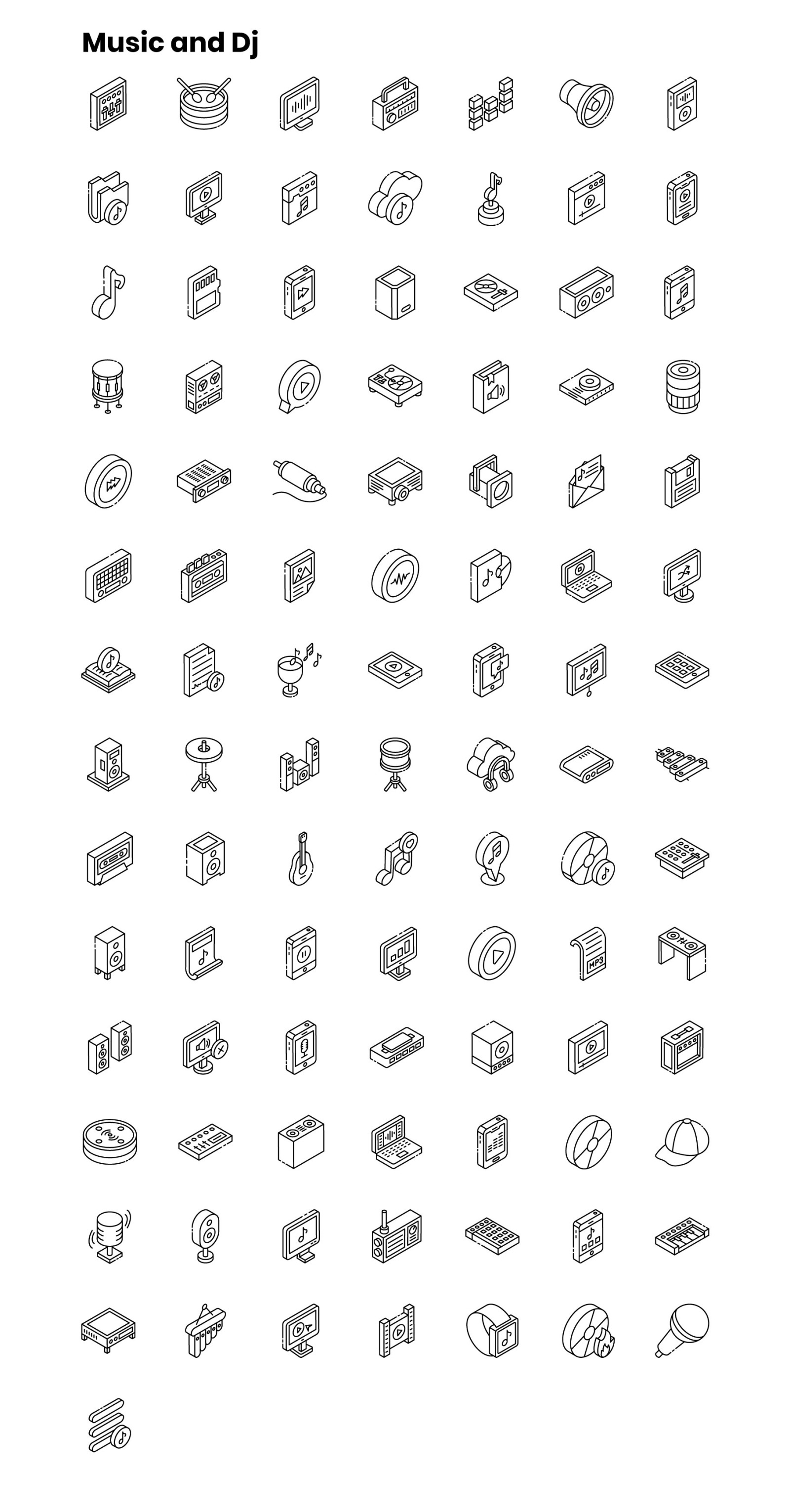 2000+ Isometric Icons Set 2000+ Isometric Icons Set