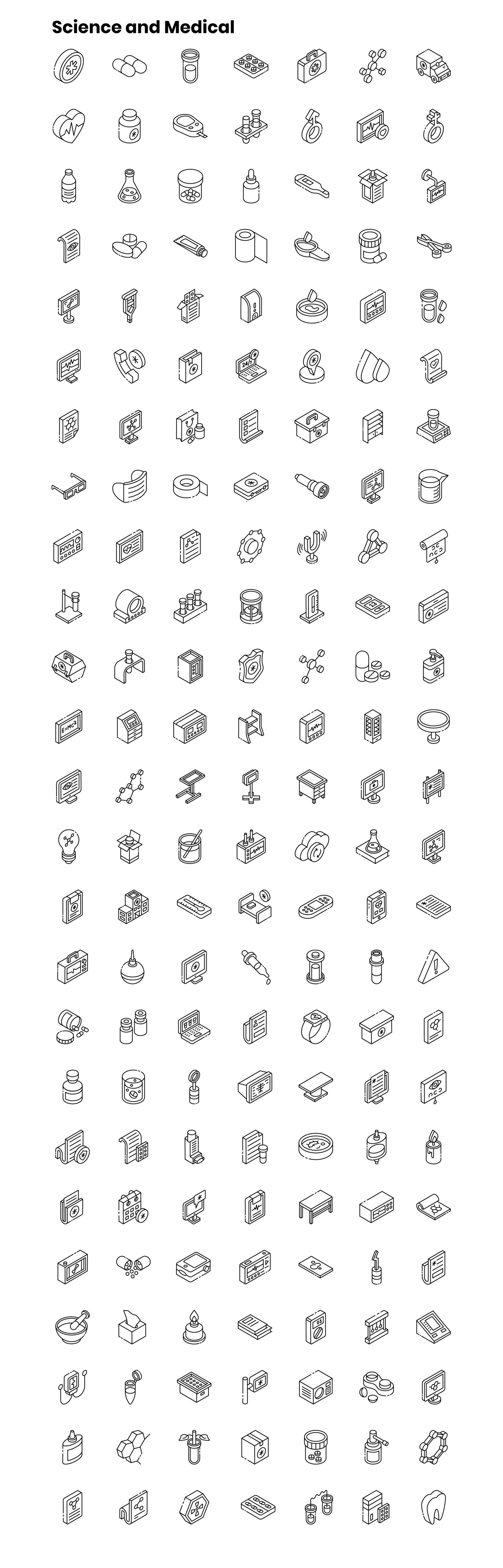 2000+ Isometric Icons Set