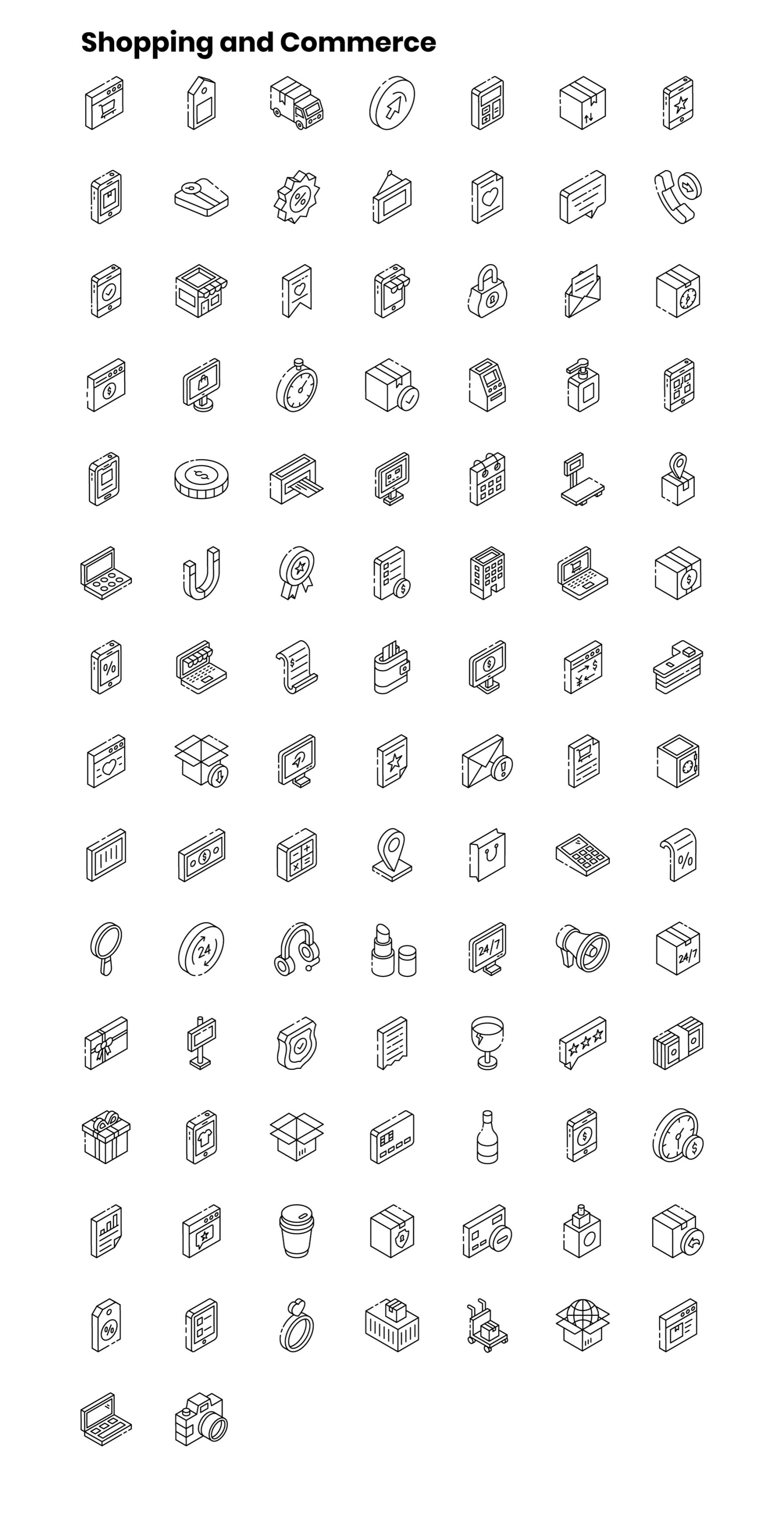 2000+ Isometric Icons Set 2000+ Isometric Icons Set