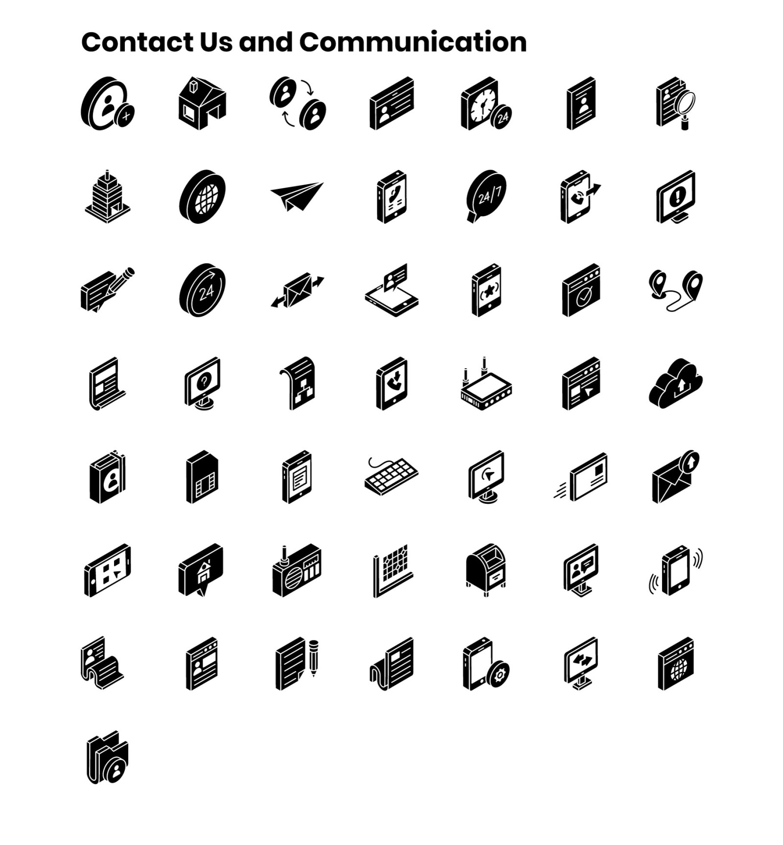 2000+ Isometric Icons Set 2000+ Isometric Icons Set